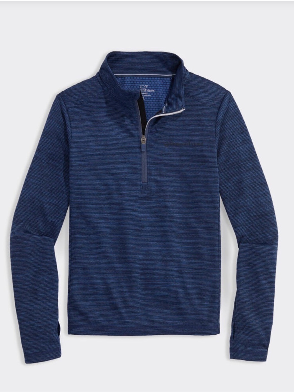Vineyard Vines Boys' Performance Sankaty Quarter-Zip, Blue, Size 2T